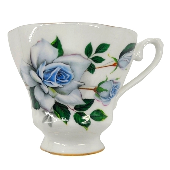 Royal Grafton | Blue Danity Roses Fibe China Cup And Saucer - Picture 3 of 8